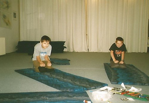 Jóga s dětmi v roce 2003